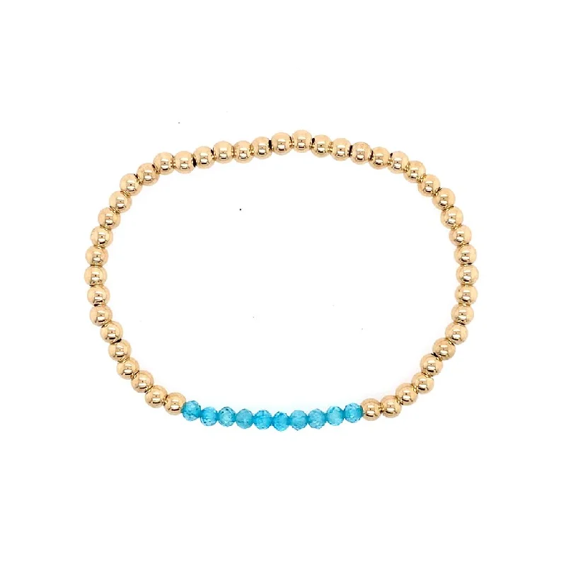 Dainty charm bangles-Dee Berkley Shine Bright Birthstone Mini Bead Bracelet- December