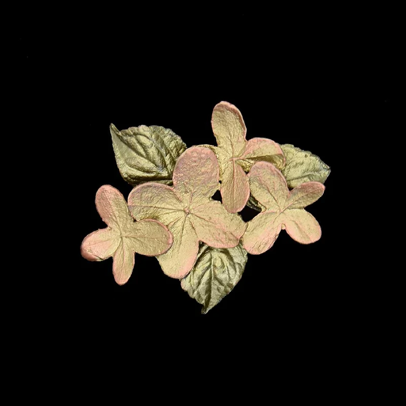 Quartz accent brooch-Hydrangea Dainty Brooch