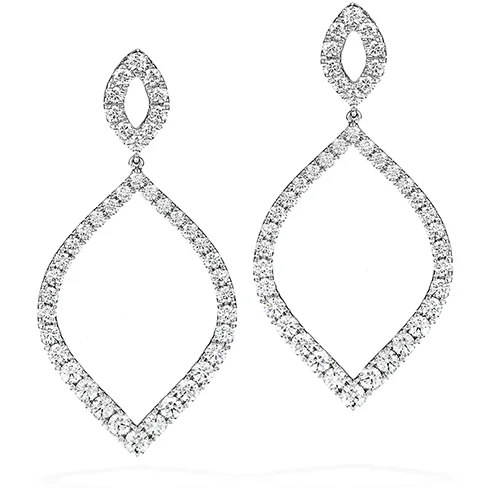 Thin pearl earrings-Hearts On Fire Provocative Diamond Drop Earrings