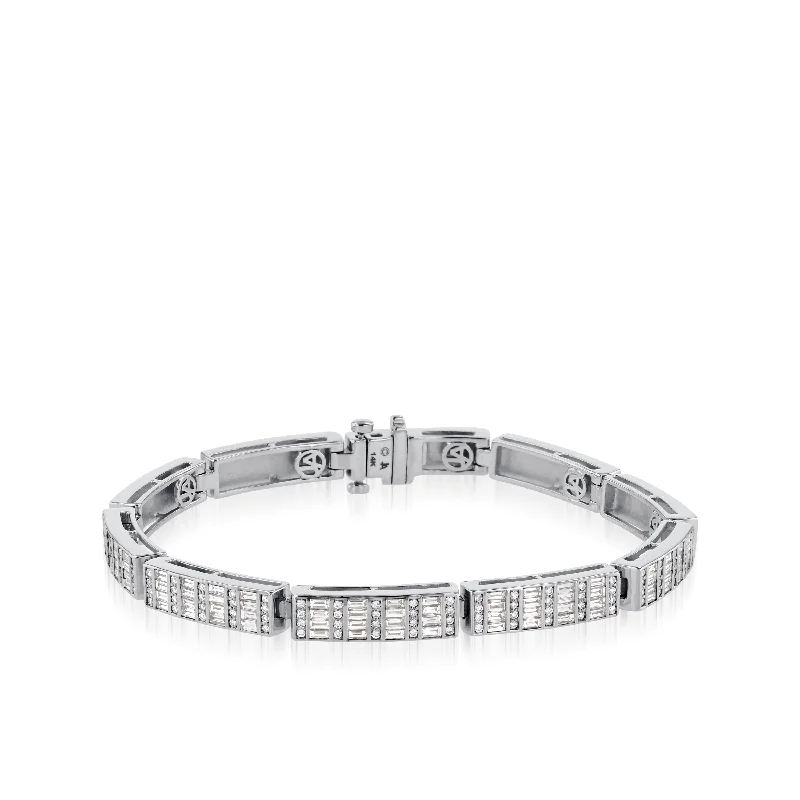 Tiny dot bangles-Mirage Diamond Tennis Bracelet