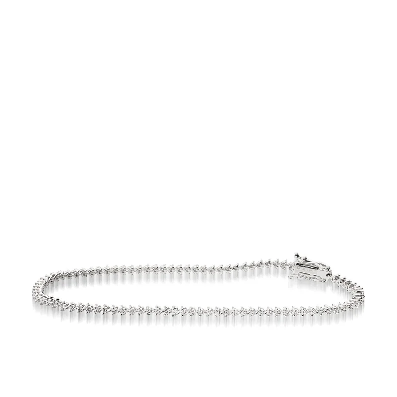 Multi-bead bangles-Monaco 1.0 Carat Diamond Tennis Bracelet