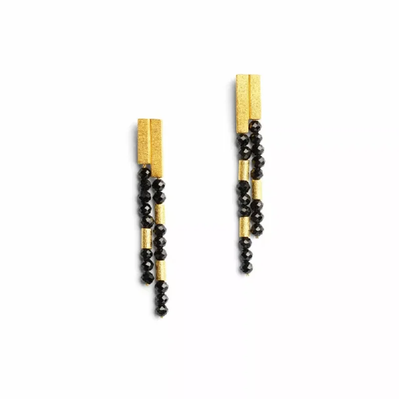 Silk fringe earrings-Bernd Wolf Yaneki Spinel Earrings