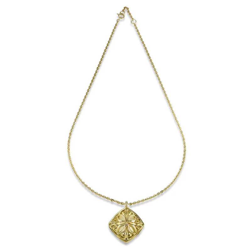 High pendant necklaces-Empress Pendant Large 22"- 18K Gold Vermeil