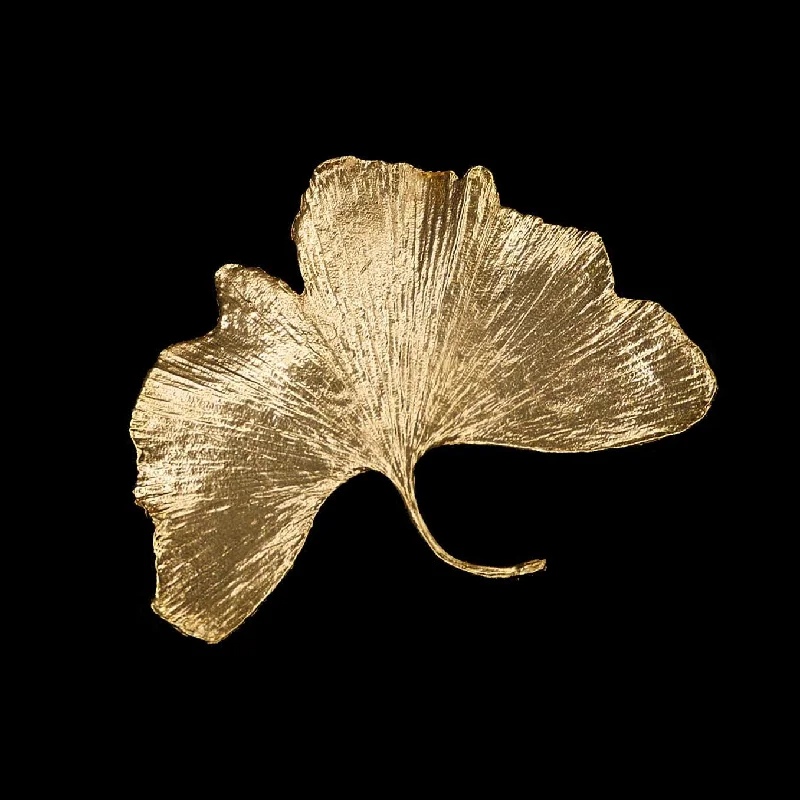 Joy charm brooch-Fine Ginkgo Brooch