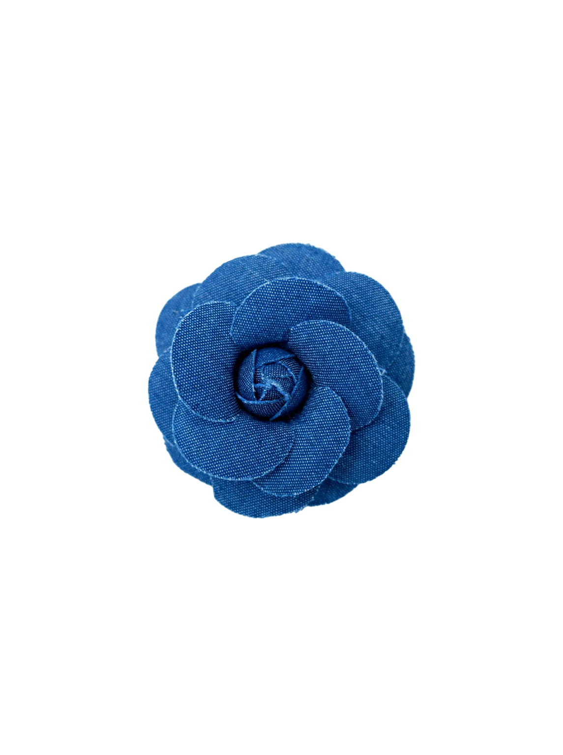 Flat knot brooch-Black Colour Denim Flower Brooch