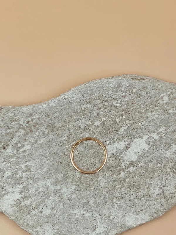 Sleek band rings-Essential Basic Ring | 18kt Solid Gold