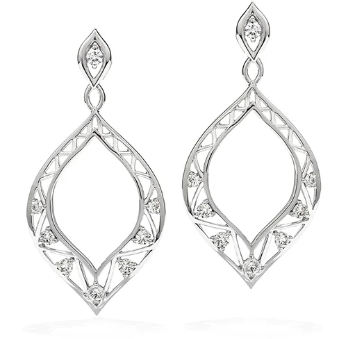 Tiny triangle earrings-Hearts On Fire Provocative Teardrop Diamond Earrings