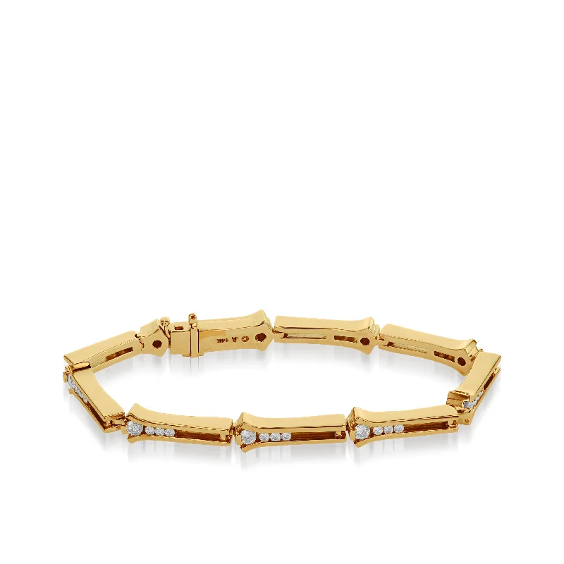 Multi-stone bangles-Venture Diamond Link Bracelet