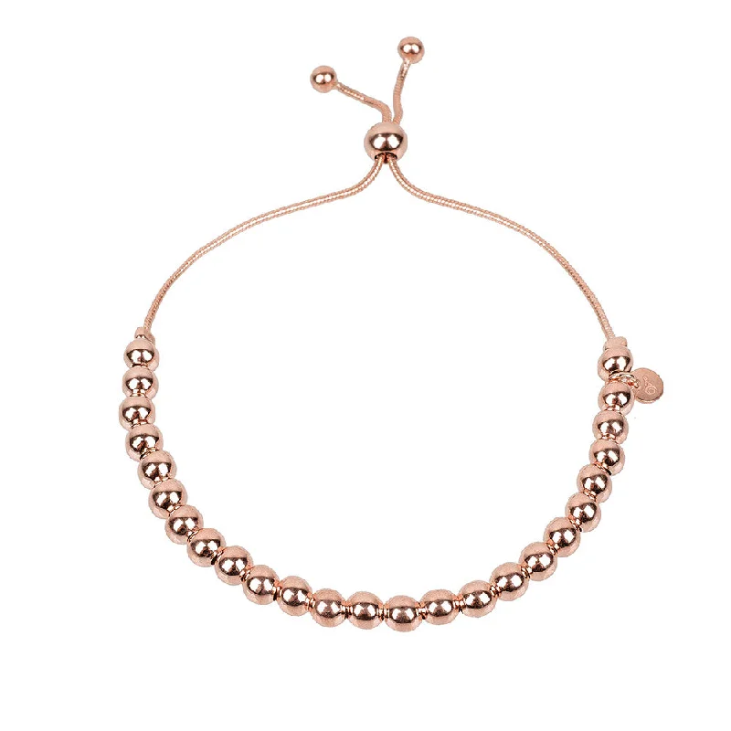 Flex cord bangles-Rose Gold Chic Bracelet