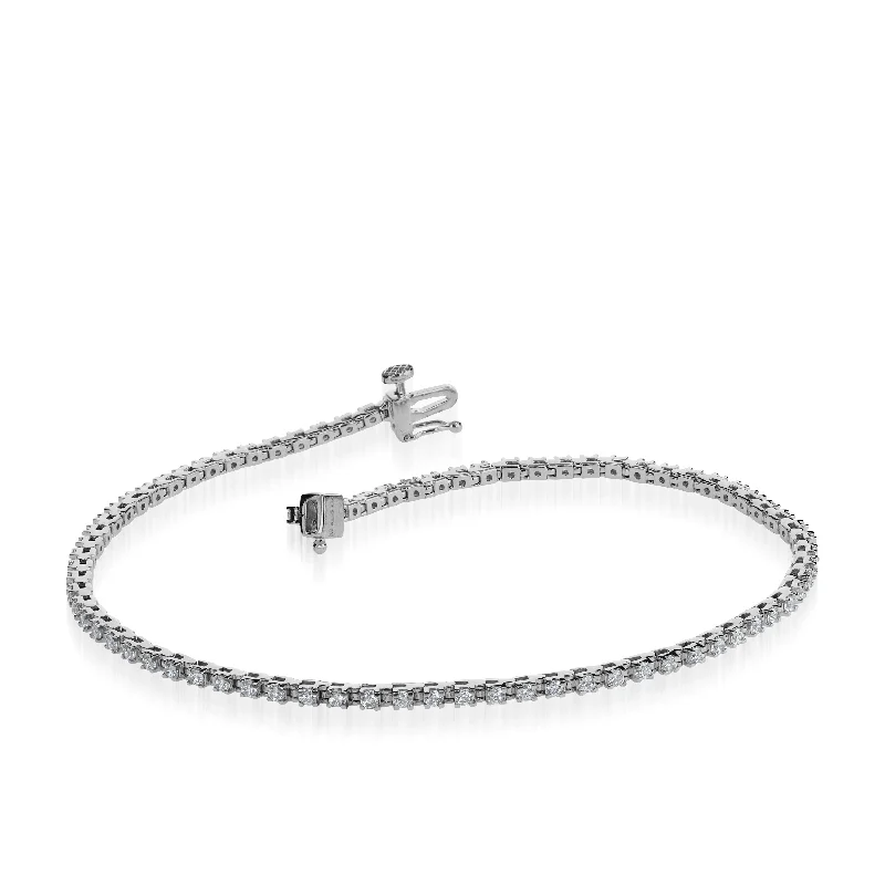 Pure link bangles-Natural Diamond Tennis Bracelet 1.00-5.00 Total Carat Weight