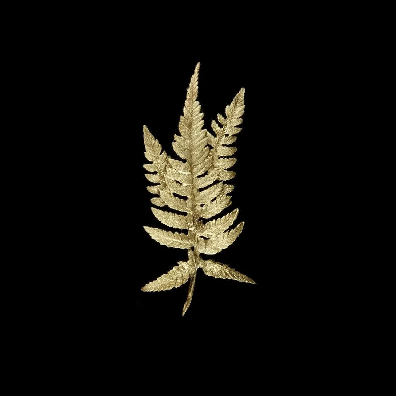 Citrine gem brooch-Fern Brooch