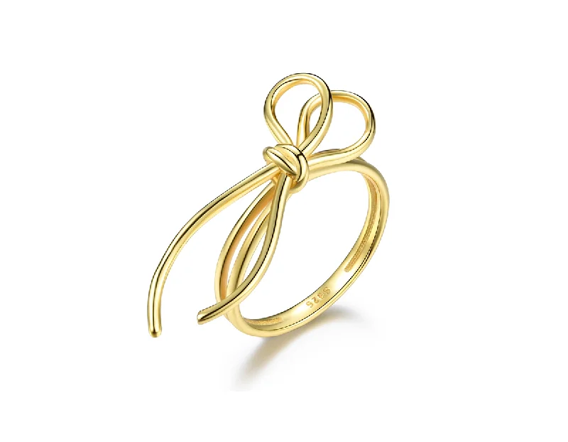 Luxe diamond rings-Love Knot Ring