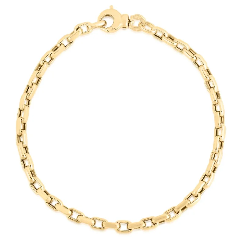 Subtle pearl bangles-Roberto Coin Square Link Chain Bracelet