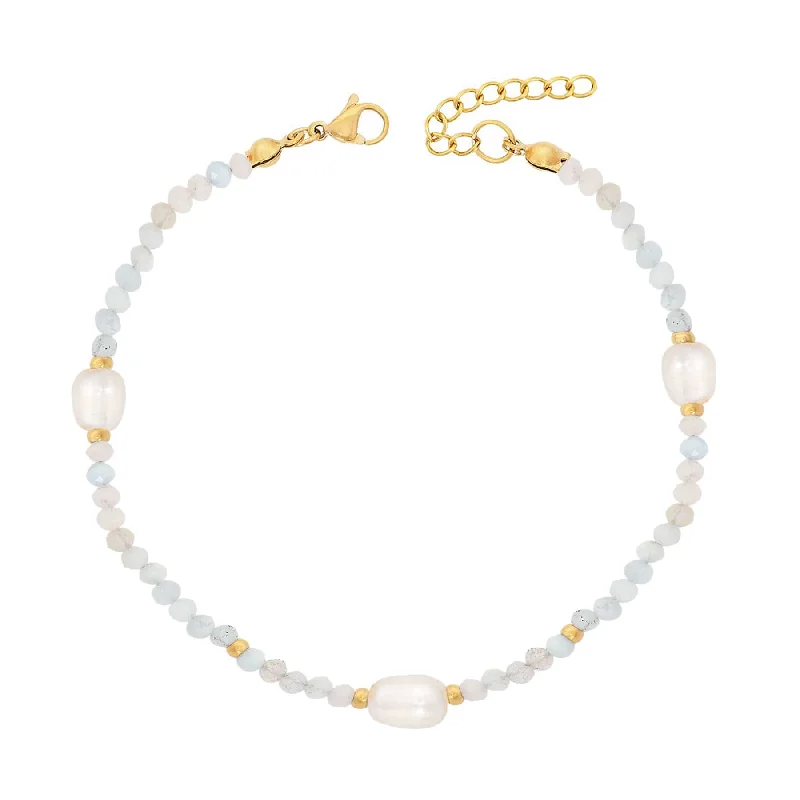 Gem stack bangles-Rosie Pearl Bracelet