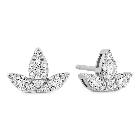 Sleek stud earrings-Hearts On Fire Aerial Triple Diamond Stud Earrings