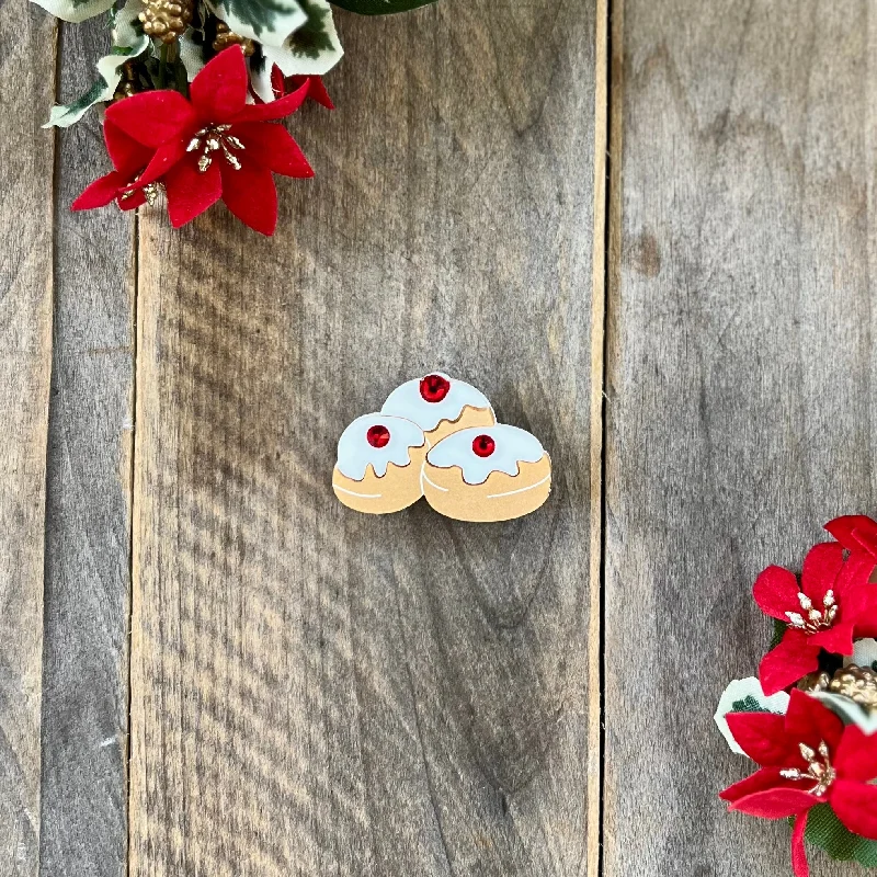 Gothic style brooch-Mini Jelly Donut Brooch