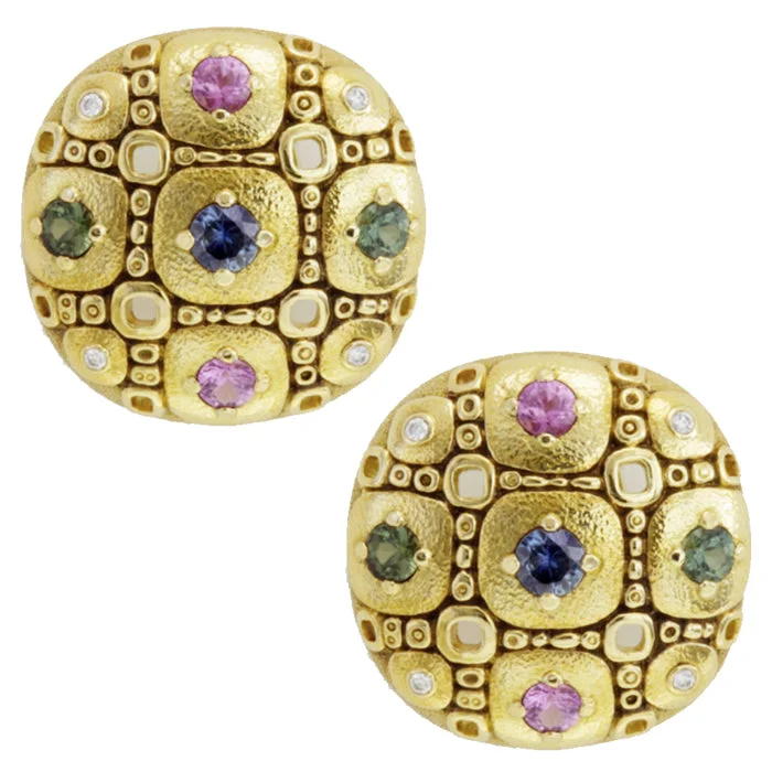 Small gem earrings-Alex Sepkus Little Windows Earrings - E-163S