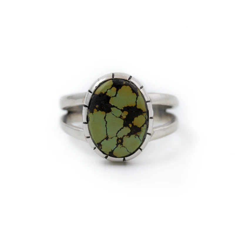 Elegant design rings-Acid Green Hubei Ring