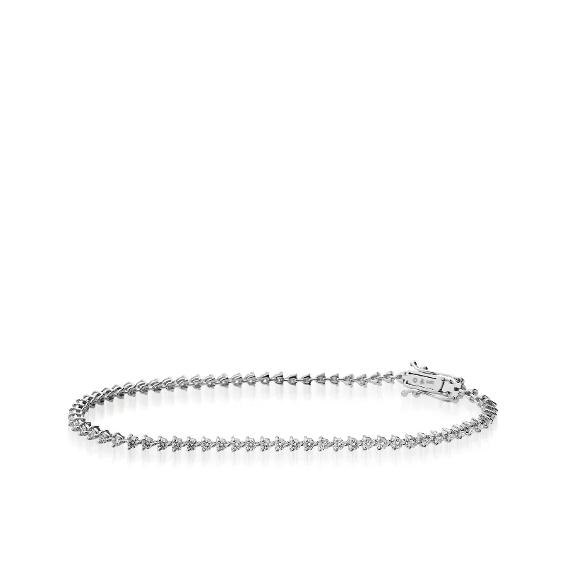 Cord edge bangles-Monaco 1.89 Carat Diamond Tennis Bracelet