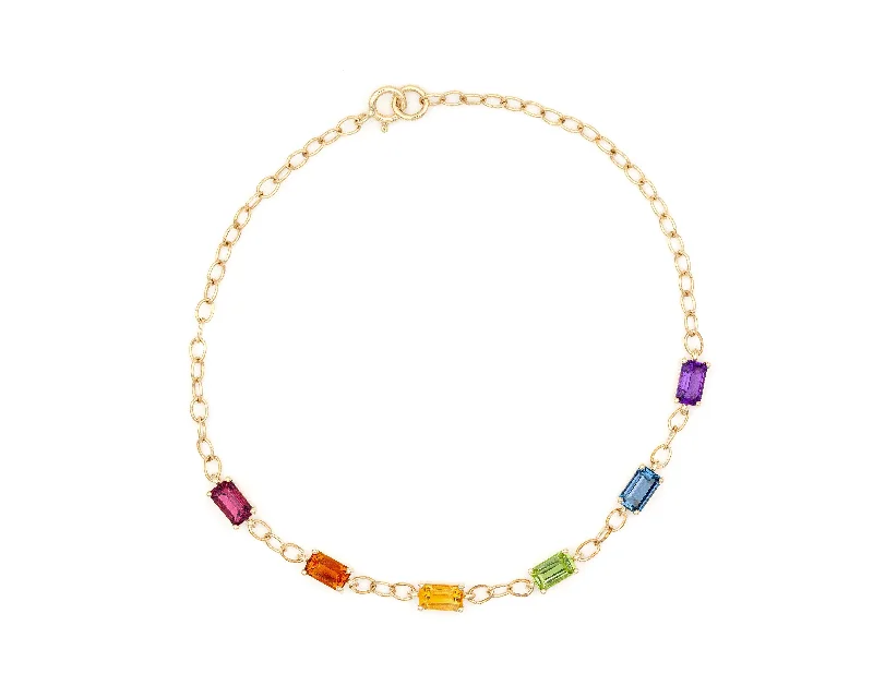 Retro charm bangles-Rainbow Lucy Bracelet