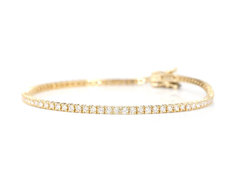 Luxe stone bangles-2.5-Carat Diamond Tennis Bracelet