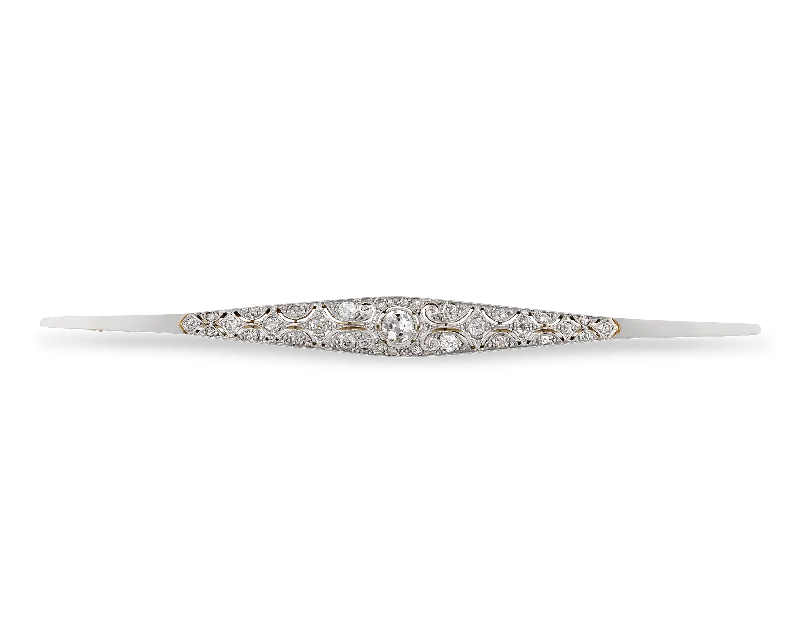 Coiled cord brooch-Fabergé Diamond Brooch