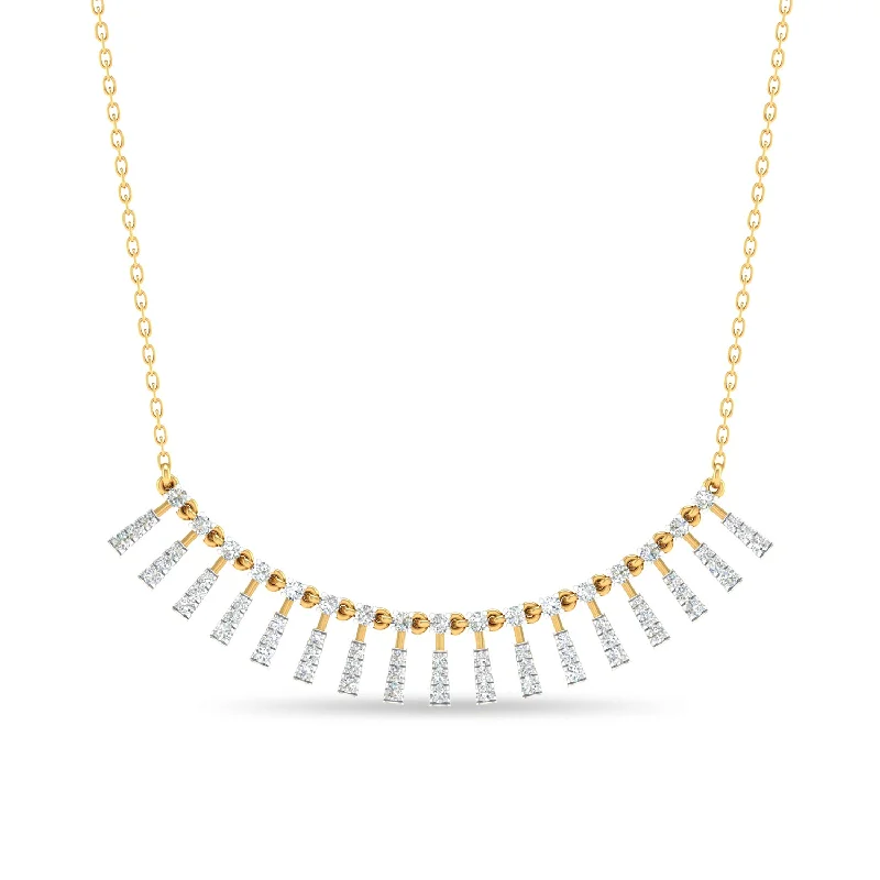 Wide link necklaces-Salma Necklace