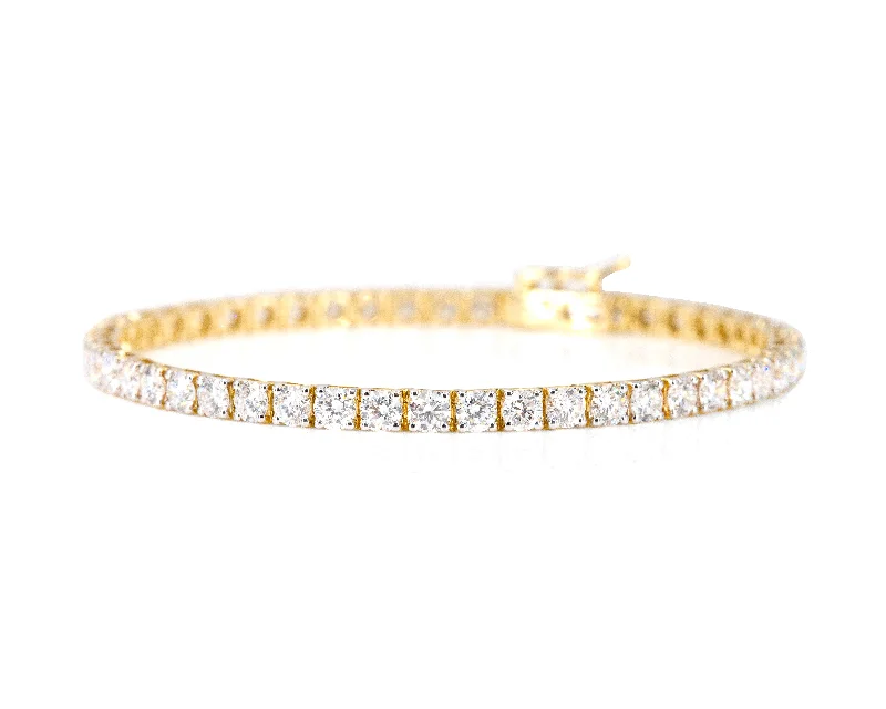 Shiny bead bangles-7-Carat Diamond Tennis Bracelet