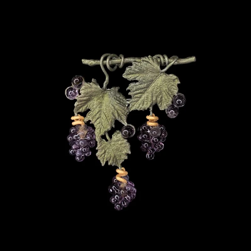 Dual-metal brooch-Wild Grape Vine Brooch