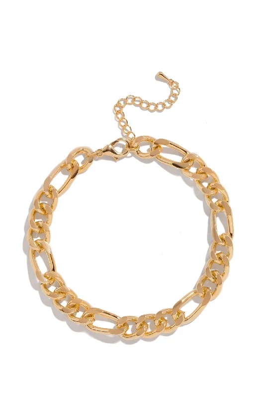 Pure star bangles-Yarina Chain Bracelet - Gold