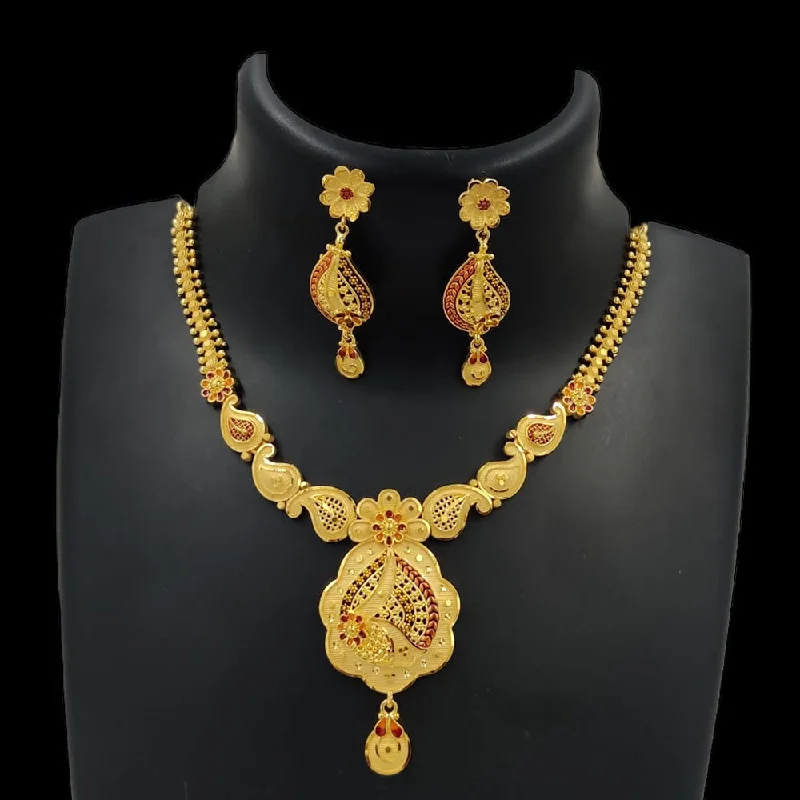 Bold art necklaces-Pari Art Jewellery Forming Necklace Set