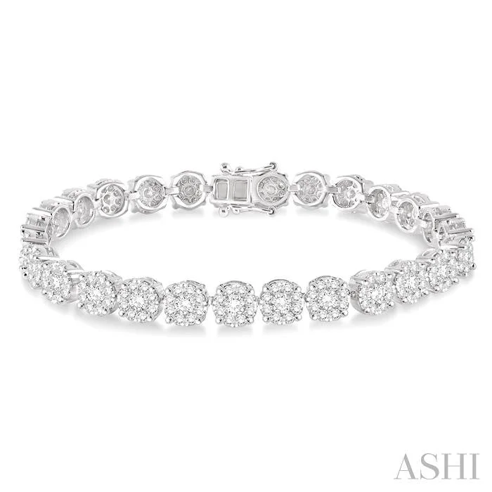 Coiled cord bangles-LOVEBRIGHT ESSENTIAL DIAMOND TENNIS BRACELET