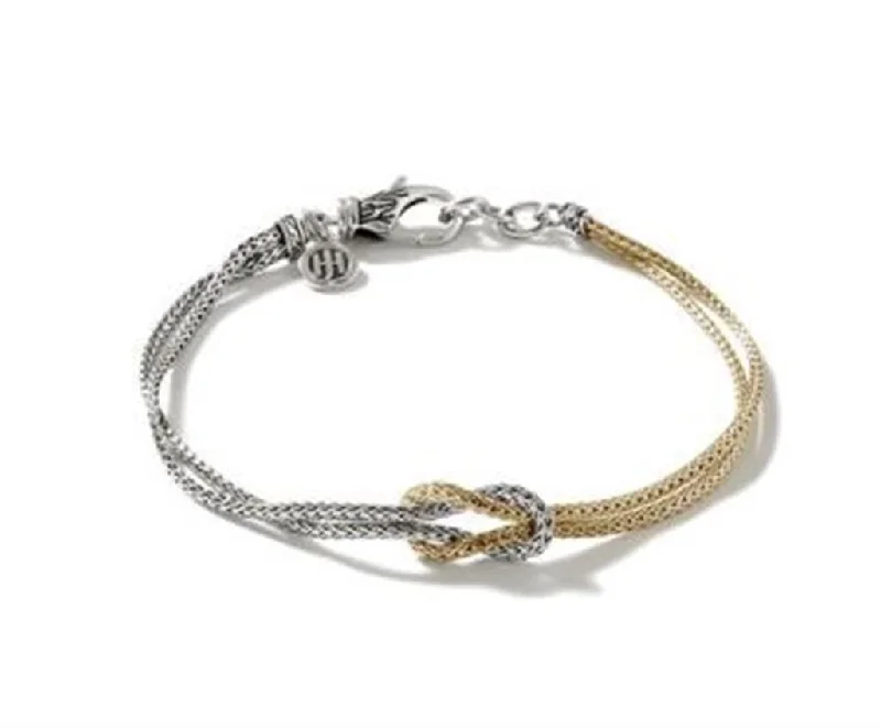 Tiny wing bangles-John Hardy Two Tone Love Knot Bracelet