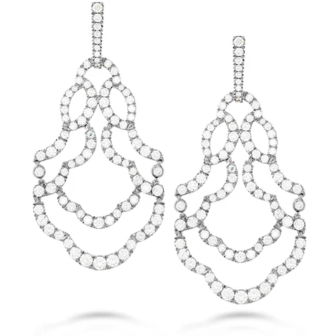 Bold statement earrings-Hearts On Fire Lorelei Chandelier Diamond Earrings