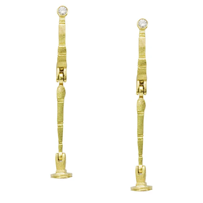 Minimal gem earrings-Alex Sepkus Sticks and Stones Earring Mountings - E-133MD