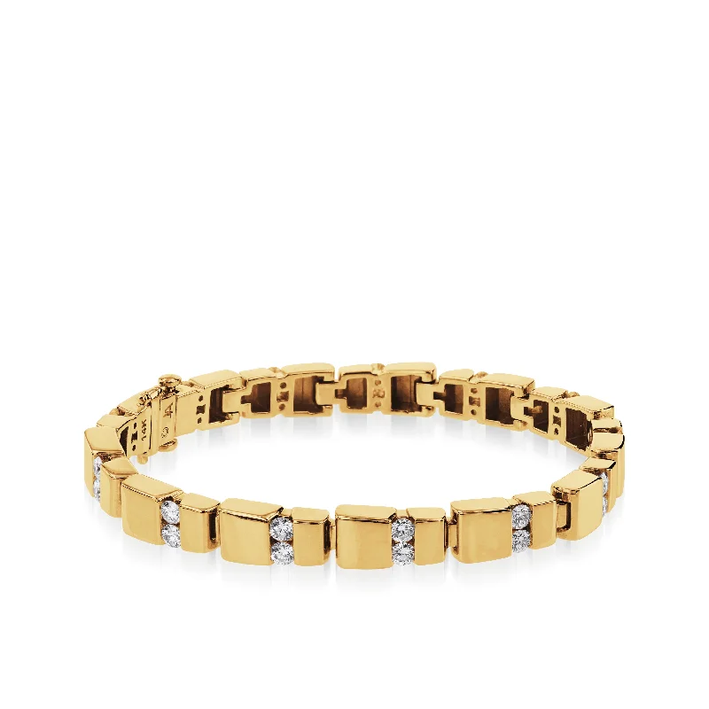 Heavy gem bangles-Orion Diamond Tennis Bracelet