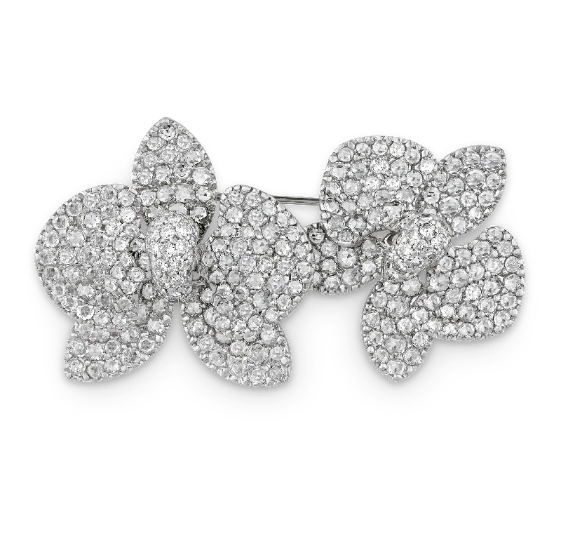 Bold floral brooch-Elizabeth Taylor's Diamond Orchid Brooch, 7.76 carats