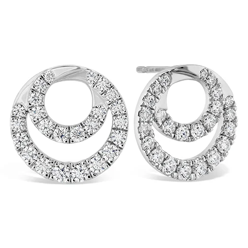 Light drop earrings-Hearts On Fire Optima Diamond Circle Earrings