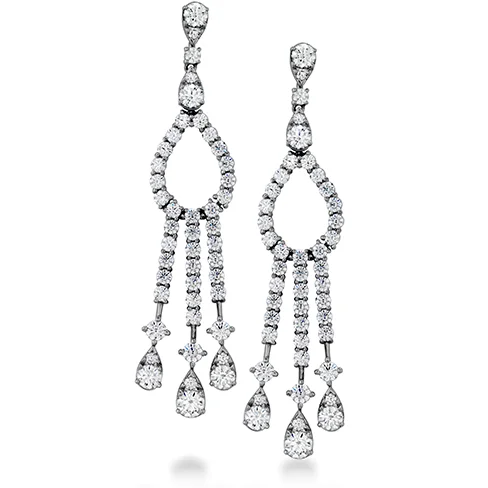 Smooth drop earrings-Hearts On Fire Aerial Elegance Chandelier Diamond Earrings