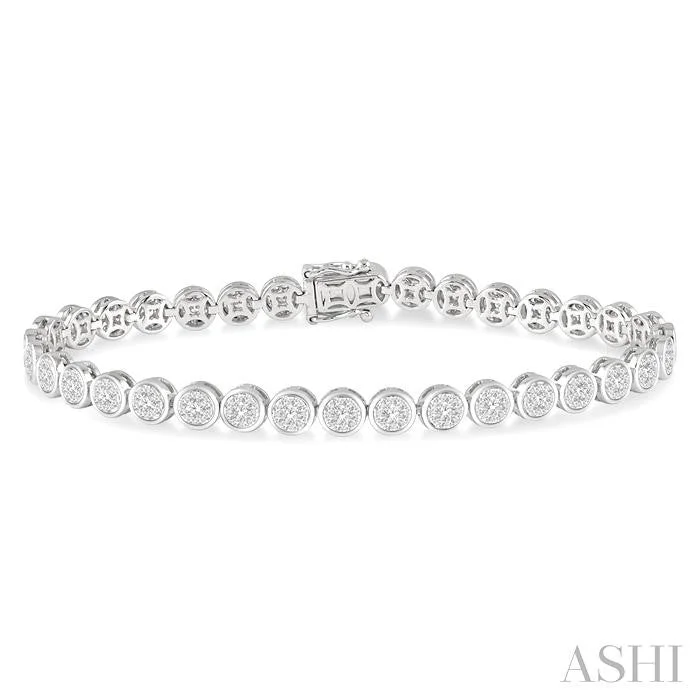 Whimsical bangles-ROUND SHAPE LOVEBRIGHT ESSENTIAL DIAMOND BRACELET