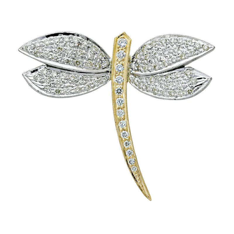 Fluid design brooch-Brooch-Diamond