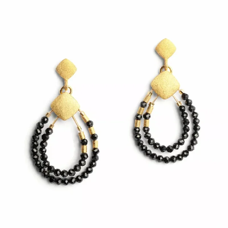 Curved shape earrings-Bernd Wolf Climini Spinel Earrings