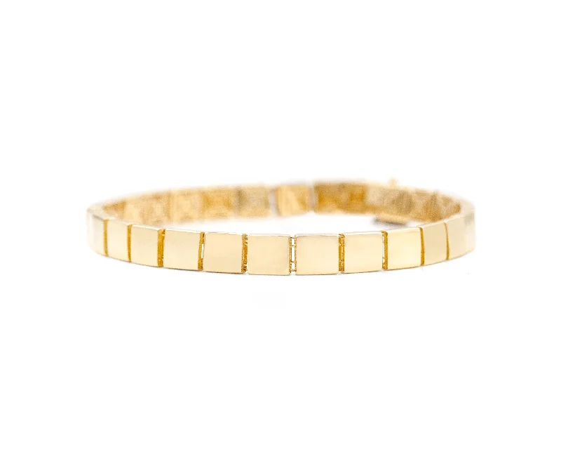 Sleek gem bangles-Yellow Brick Road Bracelet