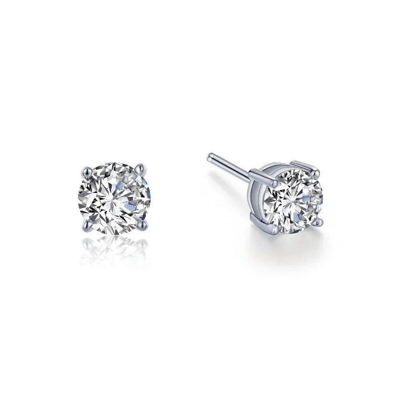 Coiled cord earrings-Lafonn Simulated Diamond 1.50cttw Stud Earrings E0108CLP