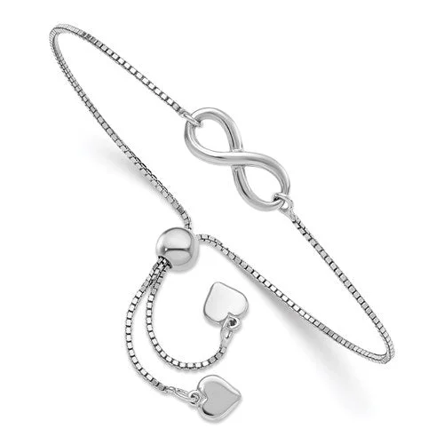 Sterling Silver Infinity Adjustable Bracelet